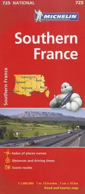 Južné Francúzsko - Michelin National Map 725 - Southern France - Michelin National Map 725