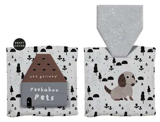 Peekaboo Domáce zvieratká: Prvá kniha pre bábätká - Zdvihni klapku! - Peekaboo Pets: Baby's First Crinkle Peek-A-Book - Lift the Flap!