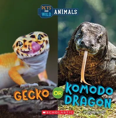 Gekón alebo komodský drak (Divoký svet: Domáce zvieratá a divoké zvieratá) - Gecko or Komodo Dragon (Wild World: Pets and Wild Animals)