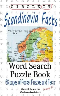 Zakrúžkujte, fakty o Škandinávii, hľadanie slov, puzzle - Circle It, Scandinavia Facts, Word Search, Puzzle Book