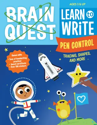 Brain Quest Naučte sa písať: Ovládanie pera, obkresľovanie, tvary a iné - Brain Quest Learn to Write: Pen Control, Tracing, Shapes, and More