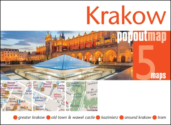 Krakov Popout mapa - Krakow Popout Map