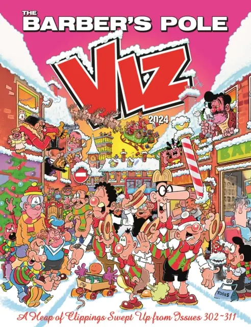 Viz Annual 2024: Hromada výstrižkov z čísel 302-311: The Barber's Pole - A Heap of Clippings Swept Up from Issues 302-311 - Viz Annual 2024: The Barber's Pole - A Heap of Clippings Swept Up from Issues 302-311
