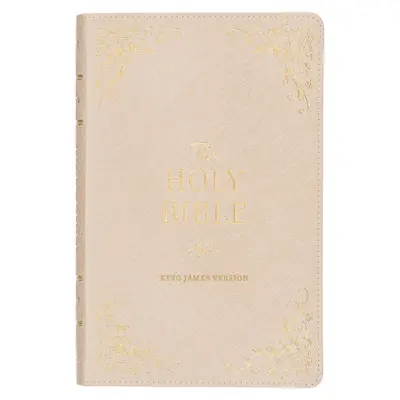 Biblia KJV Holy Bible, štandardná veľkosť, vydanie z umelej kože s červeným písmom - index na palec a značka na stuhe, verzia King James, perleťová farba, taupe - KJV Holy Bible, Standard Size Faux Leather Red Letter Edition - Thumb Index & Ribbon Marker, King James Version, Pearlescent Taupe