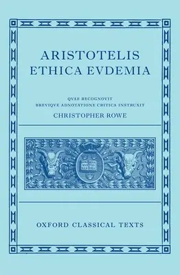 Aristotelova Eudemova etika - Aristotle's Eudemian Ethics