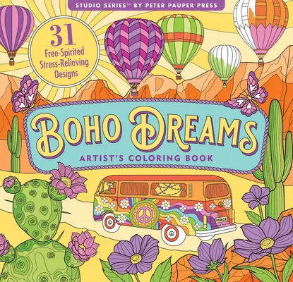 Kniha maľovaniek pre dospelých Boho Dreams - Boho Dreams Adult Coloring Book