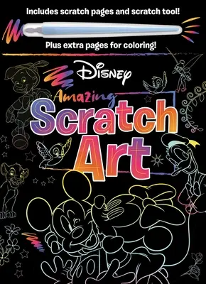 Disney - Úžasné škrabance: S nástrojom na škrabanie a stránkami na vyfarbovanie - Disney - Amazing Scratch Art: With Scratch Tool and Coloring Pages