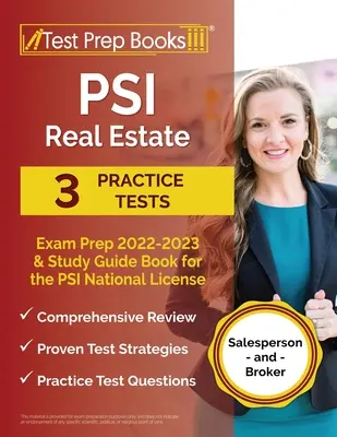 PSI Real Estate Exam Prep 2022 - 2023: 3 praktické testy a študijná príručka pre národnú licenciu PSI [Predajca a maklér]. - PSI Real Estate Exam Prep 2022 - 2023: 3 Practice Tests and Study Guide Book for the PSI National License [Salesperson and Broker]