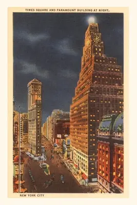 Vintage Journal Noc, Times Square, New York City - Vintage Journal Night, Times Square, New York City