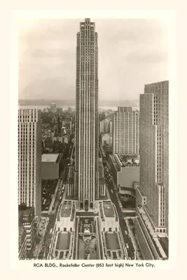 Vintage Journal Budova RCA, Rockefellerovo centrum, New York - Vintage Journal RCA Building, Rockefeller Center, New York City