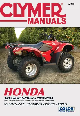 Clymer Honda TRX420 Rancher ATV - 07 - 14 - Clymer Honda TRX420 Rancher ATV - 07-14