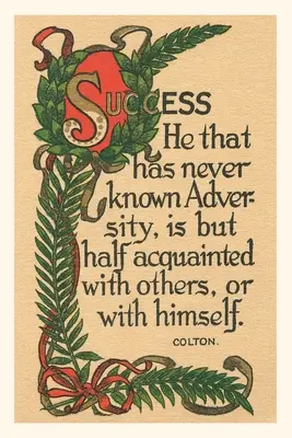 Vintage Journal Úspech, Colton citát - Vintage Journal Success, Colton Quote