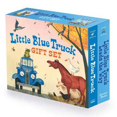 Darčeková sada 2 kníh Little Blue Truck: Modrý kamión - stolová kniha, Modrý kamión vedie cestu - stolová kniha - Little Blue Truck 2-Book Gift Set: Little Blue Truck Board Book, Little Blue Truck Leads the Way Board Book