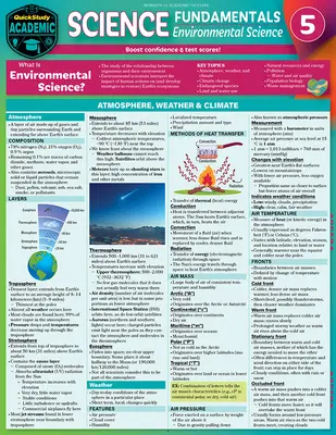Základy prírodných vied 5 - Environmentalistika: Rýchloštudijná laminovaná referenčná a študijná príručka - Science Fundamentals 5 - Environmental Science: Quickstudy Laminated Reference & Study Guide