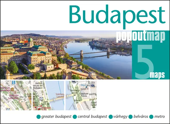 Mapa Budapešti Popout - Budapest Popout Map