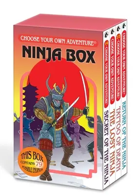 Vyberte si vlastné dobrodružstvo 4-knižný box Ninja Box (Tajomstvo nindžu, Tetovanie smrti, Stratený nindža, Návrat nindžu) - Choose Your Own Adventure 4-Book Boxed Set Ninja Box (Secret of the Ninja, Tattoo of Death, the Lost Ninja, Return of the Ninja)