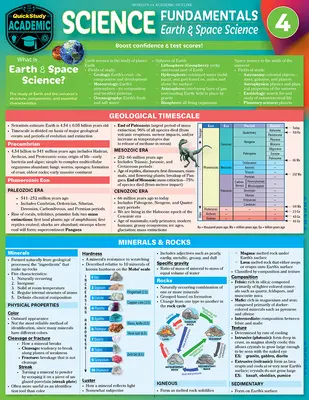 Základy prírodných vied 4 - Zem a vesmír: Rýchloštudovaná laminovaná referenčná a študijná príručka - Science Fundamentals 4 - Earth & Space: Quickstudy Laminated Reference & Study Guide