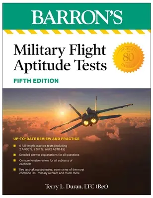 Testy vojenských letových schopností, piate vydanie: 6 cvičných testov + komplexný prehľad - Military Flight Aptitude Tests, Fifth Edition: 6 Practice Tests + Comprehensive Review