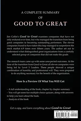 Zhrnutie knihy Good to Great - Summary of Good to Great