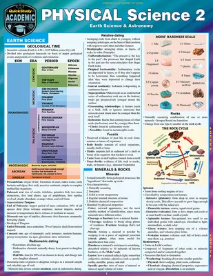Physical Science 2 - Astronomy & Earth Science: Rýchloštudovaná laminovaná referenčná a študijná príručka - Physical Science 2 - Astronomy & Earth Science: Quickstudy Laminated Reference & Study Guide