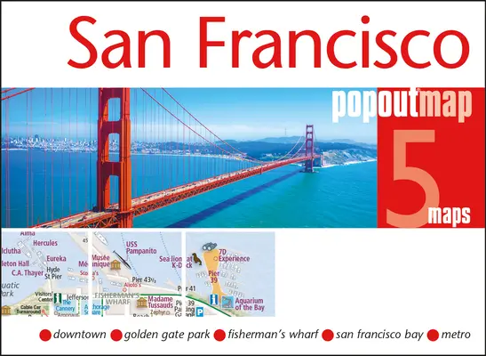 Mapa San Francisco Popout - San Francisco Popout Map