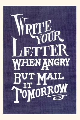 Vintage Journal Napíšte svoj list, keď sa hneváte, rada - Vintage Journal Write Your Letter When Angry, Advice