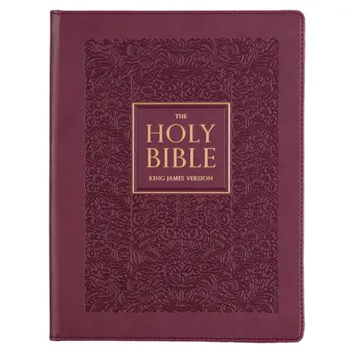 Svätá Biblia KJV, Veľká tlač Biblie na poznámky, tvrdá väzba z umelej kože - verzia kráľa Jakuba, slivka - KJV Holy Bible, Large Print Note-Taking Bible, Faux Leather Hardcover - King James Version, Plum