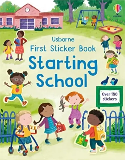 Prvá kniha samolepiek Začíname v škole - Kniha pre deti na prvý deň v škole - First Sticker Book Starting School - A First Day of School Book for Children
