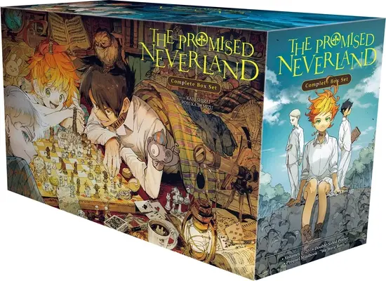 Kompletný box s názvom The Promised Neverland: Obsahuje zväzky 1-20 s prémiovým balíčkom - The Promised Neverland Complete Box Set: Includes Volumes 1-20 with Premium