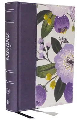 Kjv, študijná Biblia pre ženy, fialové kvetinové plátno na doske, červené písmená, plnofarebné vydanie, pohodlná tlač (indexovanie palcom): Prijímanie Božej pravdy pre - Kjv, the Woman's Study Bible, Purple Floral Cloth Over Board, Red Letter, Full-Color Edition, Comfort Print (Thumb Indexed): Receiving God's Truth for