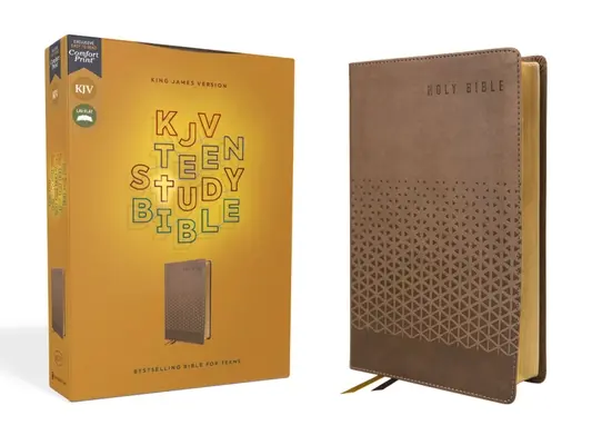 Kjv, Biblia pre dospievajúcich, Leathersoft, hnedá, pohodlná tlač - Kjv, Teen Study Bible, Leathersoft, Brown, Comfort Print