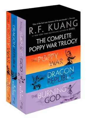 Kompletná trilógia Maková vojna v škatuli: Maková vojna / Dračia republika / Horiaci boh - The Complete Poppy War Trilogy Boxed Set: The Poppy War / The Dragon Republic / The Burning God