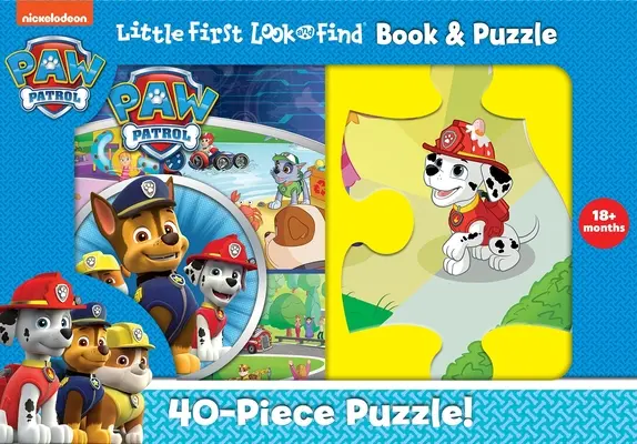 Nickelodeon Tlapková patrola: Malá knižka a skladačka Prvý pohľad a nájdenie - Nickelodeon Paw Patrol: Little First Look and Find Book & Puzzle