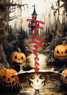 Halloweenske maľovanky pre dospelých: Omaľovánky pre dospelých: Halloween Strašáky, tekvice, cukrové lebky, Dia de los Muertos - A4 - Halloween Coloring Book for Adults: Halloween Coloring Book Grayscale Scarecrows, Pumpkins, Sugar Skulls, Dia de los Muertos - A4