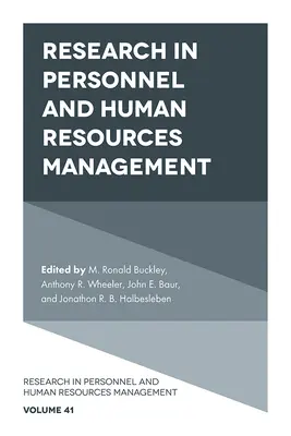 Výskum v oblasti personálneho manažmentu a riadenia ľudských zdrojov - Research in Personnel and Human Resources Management