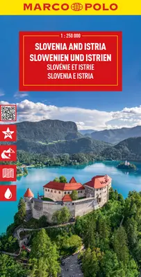Slovinsko a Istria Mapa Marco Polo - Slovenia and Istria Marco Polo Map