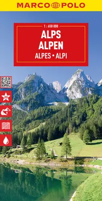 Alpy Marco Polo mapa - Alps Marco Polo Map