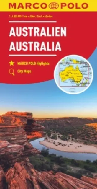 Austrália Marco Polo mapa - Australia Marco Polo Map