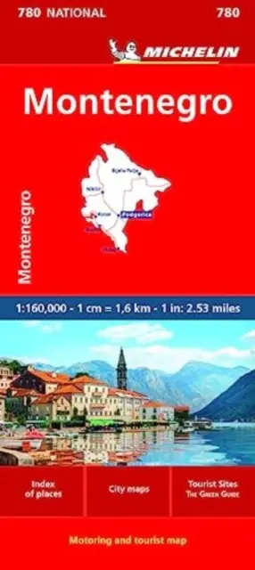 Čierna Hora Cestovná a turistická mapa č. 780 - Montenegro Road and Tourist Map No 780