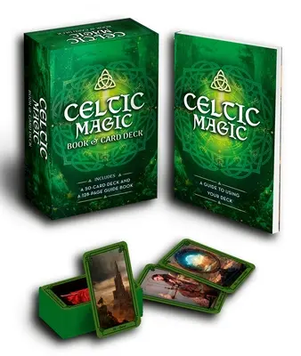 Keltská magická kniha a balíček kariet: Obsahuje balíček 50 kariet a 128-stranovú príručku - Celtic Magic Book & Card Deck: Includes a 50-Card Deck and a 128-Page Guide Book