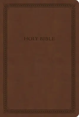 CSB Veľká tlačená Biblia v tenkej línii, hnedá koža Leathertouch, hodnotné vydanie - CSB Large Print Thinline Bible, Brown Leathertouch, Value Edition