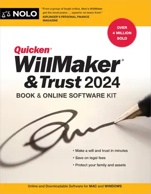 Quicken Willmaker & Trust 2024: Kniha a online softvérová súprava - Quicken Willmaker & Trust 2024: Book & Online Software Kit
