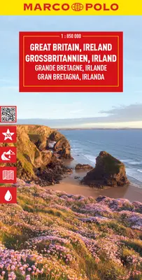 Veľká Británia a Írsko Mapa Marco Polo - Great Britain & Ireland Marco Polo Map