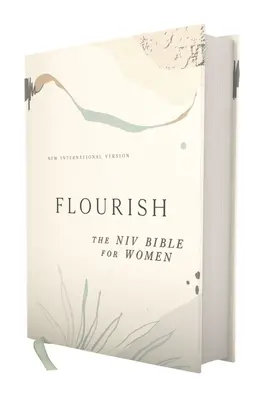 Flourish: NIV Biblia pre ženy, tvrdá väzba, krémová farba, pohodlná tlač - Flourish: The NIV Bible for Women, Hardcover, Cream, Comfort Print