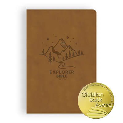 CSB Explorer Bible for Kids, Brown Mountains Leathertouch, indexovaná: Umiestnenie Božieho slova uprostred Božieho sveta - CSB Explorer Bible for Kids, Brown Mountains Leathertouch, Indexed: Placing God's Word in the Middle of God's World