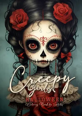 Strašidelné dievčatá Halloween Omaľovánky pre dospelých: Gotické hororové maľovanky pre dospelých Cukrové lebky Catrinas, strašidelné - Creepy Girls Halloween Coloring Book for Adults: Halloween Grayscale Coloring Book Gothic Horror Coloring Book for Adults Sugar Skulls Catrinas, Scare