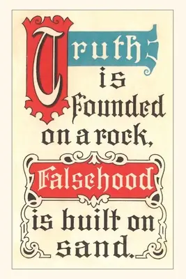 Vintage Journal Pravda je založená na skale - Vintage Journal Truth is Founded on a Rock