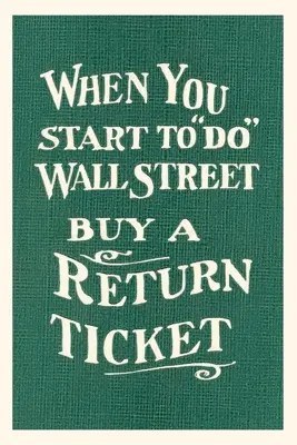 Vintage Journal Wall Street, spiatočný lístok - Vintage Journal Wall Street, Return Ticket