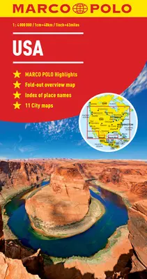 USA Marco Polo mapa - USA Marco Polo Map