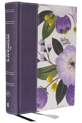 Kjv, The Woman's Study Bible, Purple Floral Cloth Over Board, Red Letter, Full-Color Edition, Comfort Print: Biblia pre ženy, fialové kvetinové plátno na doske, červené písmená, plnofarebná tlač: Vydanie: Kjv, preložená verzia, prijímanie Božej pravdy pre rovnováhu, nádej, - Kjv, the Woman's Study Bible, Purple Floral Cloth Over Board, Red Letter, Full-Color Edition, Comfort Print: Receiving God's Truth for Balance, Hope,